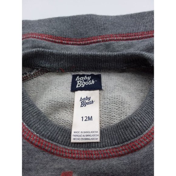 Baby B'Gosh It's All Good Infant Sweatshirt Grey Size 12 Months - Picture 4 of 7